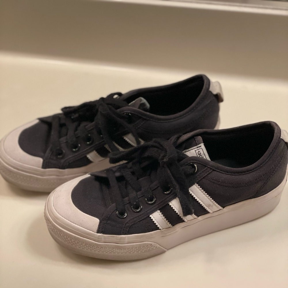Adidas Nizza platform sneakers size 8